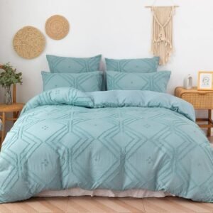 Elegant Teal Bedding Set - Queen