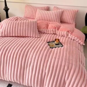 Cloud Luxe Fluff Bedding Set Pink - Double