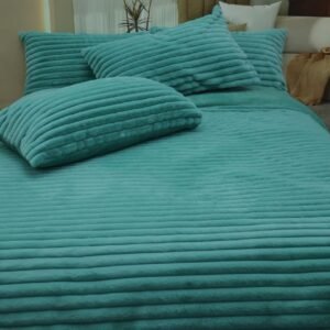 Cloud Luxe Fluff  Bedding Set Ocean Green - Queen